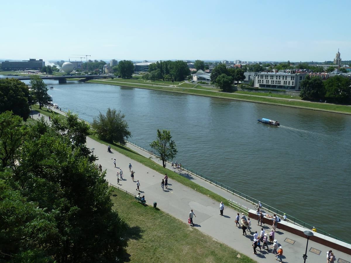 Paseo junto al río Vístula.