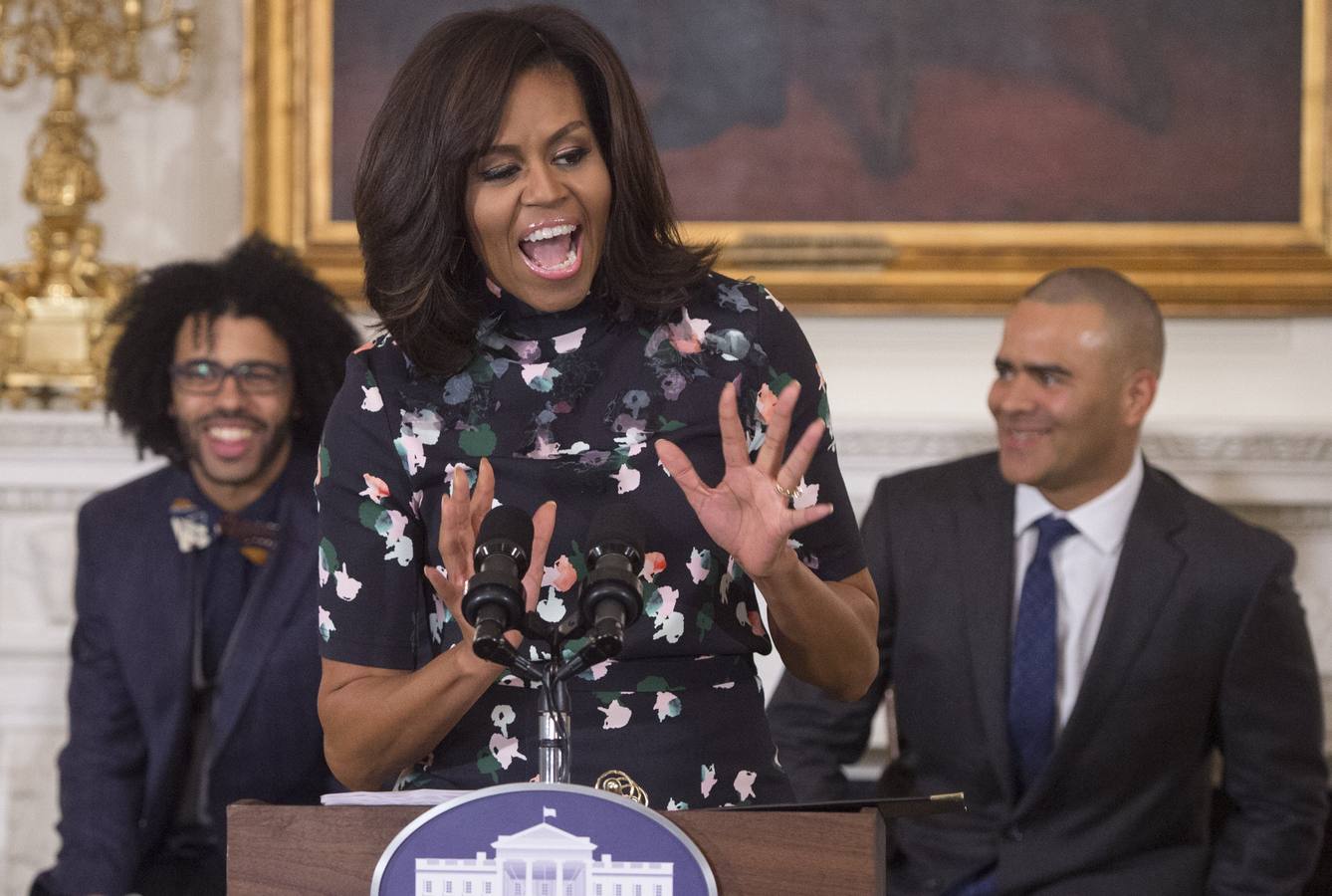 Michelle Obama habla en la Casa Blanca sobre la importancia del teatro