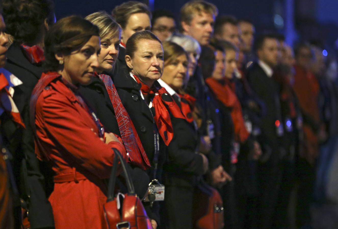 Marcha silenciosa celebrada en memoria de las víctimas de los atentados de Bruselas