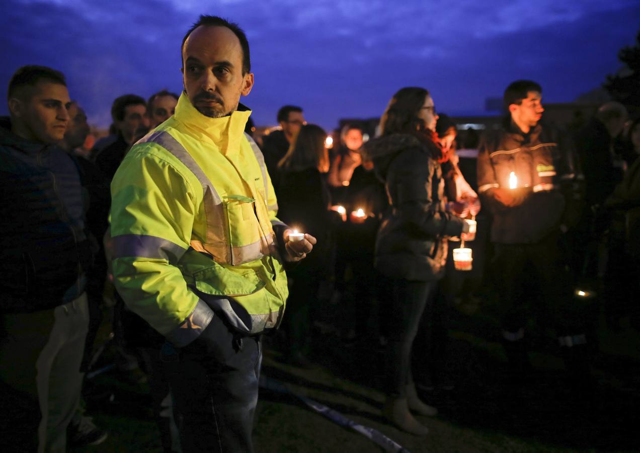 Marcha silenciosa celebrada en memoria de las víctimas de los atentados de Bruselas