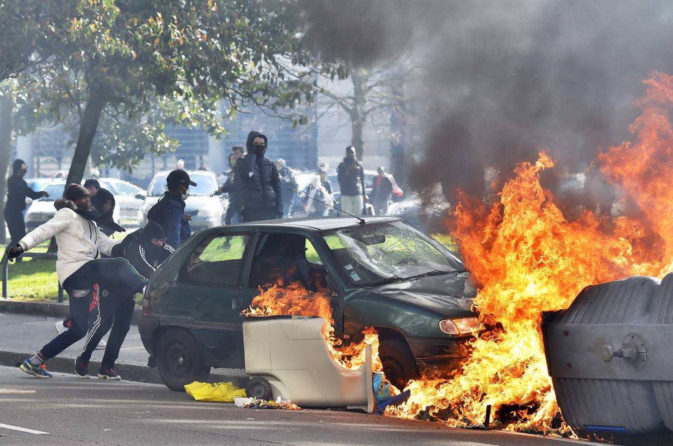 Graves disturbios en Francia en las protestas contra la reforma laboral