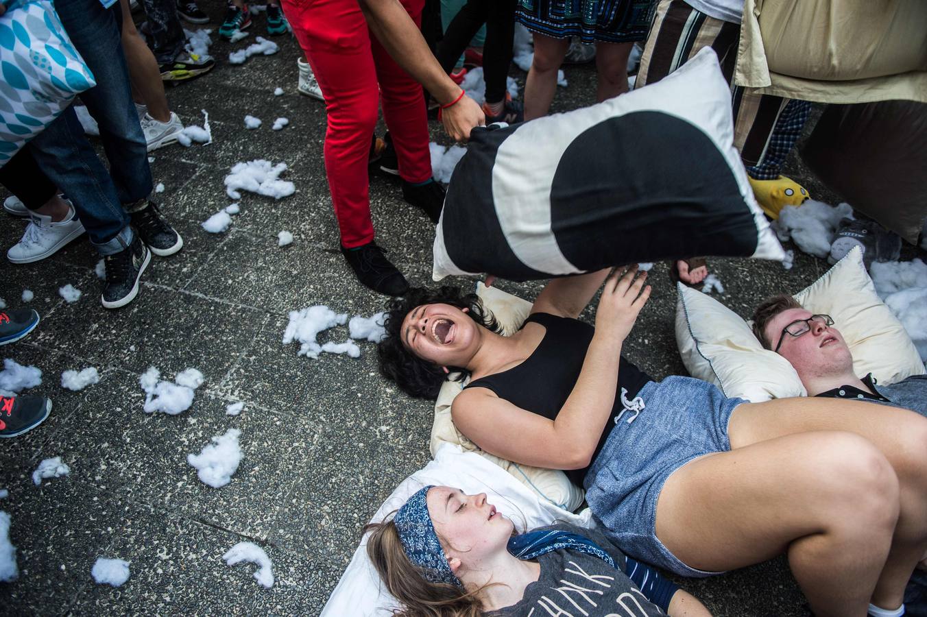 Guerra de almohadas a escala mundial