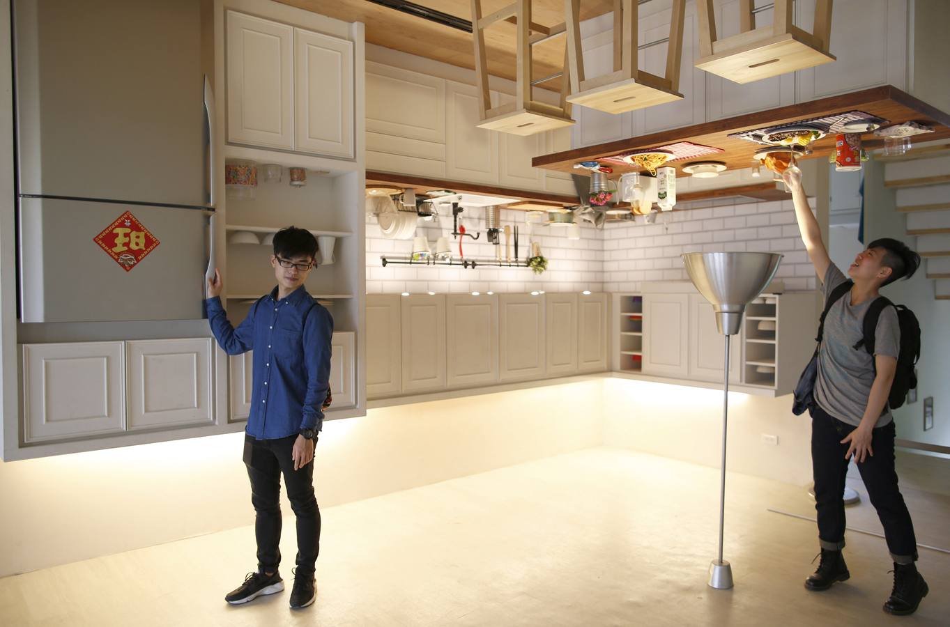 Esta casa está patas arriba