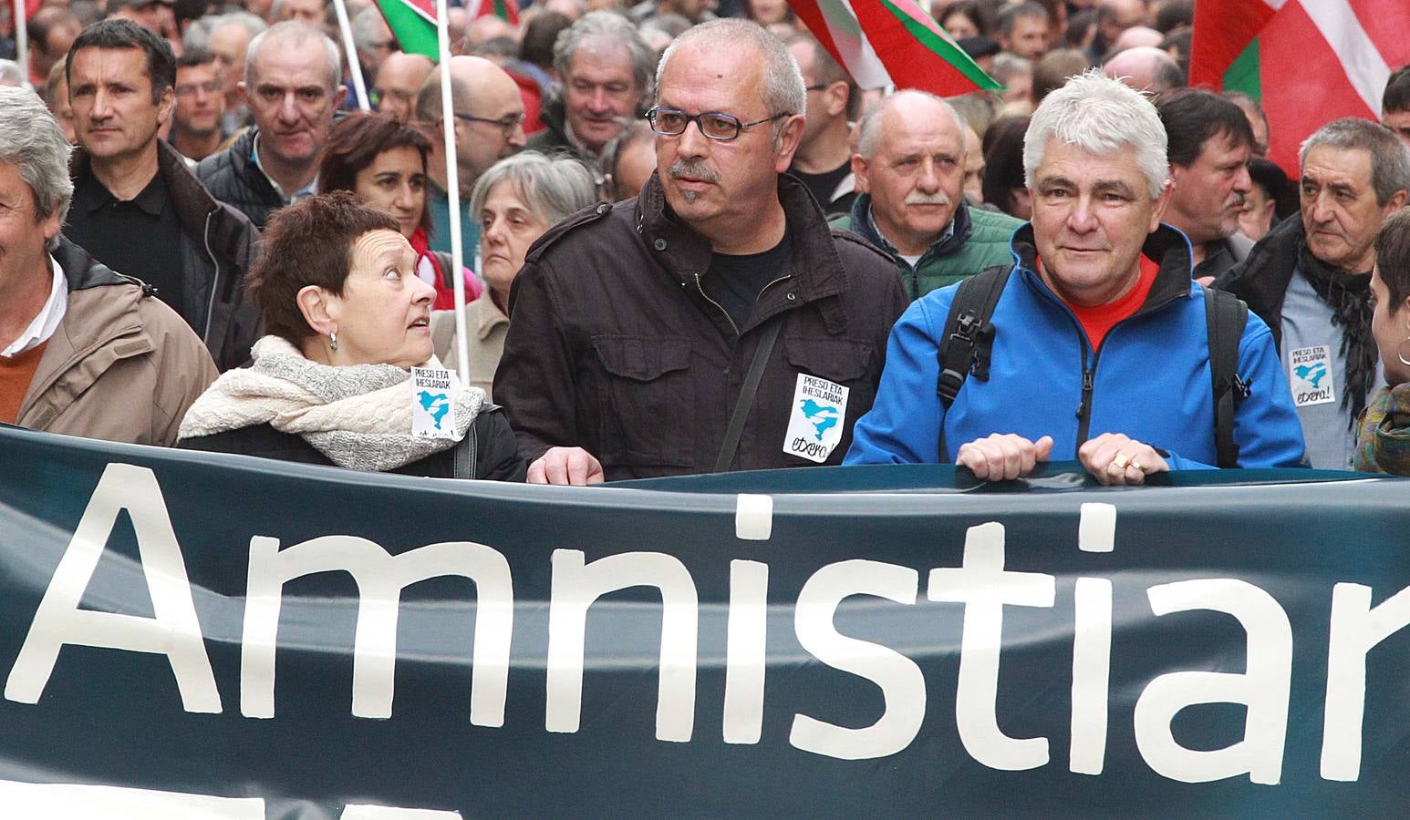 Manifestación en favor de los presos de ETA en Bilbao