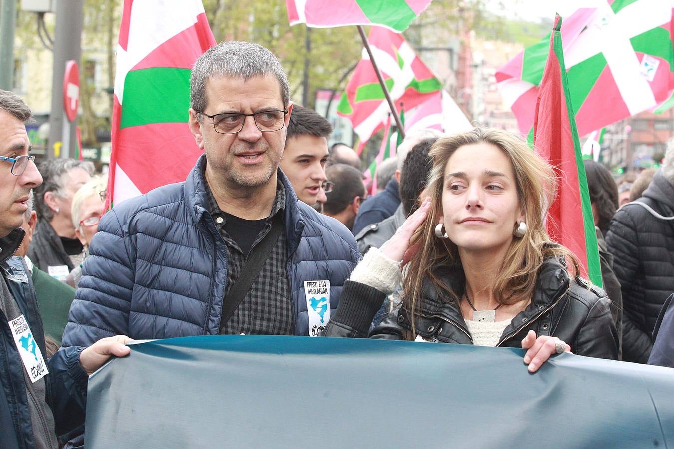 Manifestación en favor de los presos de ETA en Bilbao