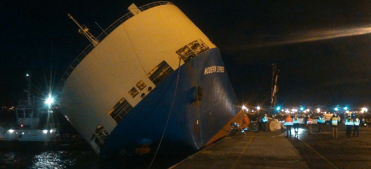 Primeras imágenes del interior del carguero &#039;Modern Express&#039;