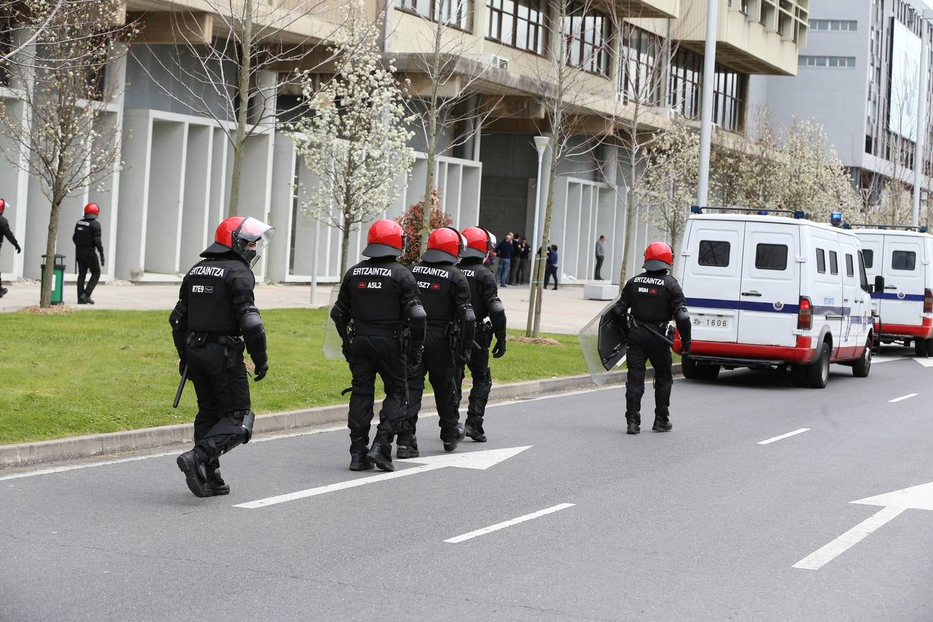 Incidentes en el campus de la UPV en Leioa tras una manifestación