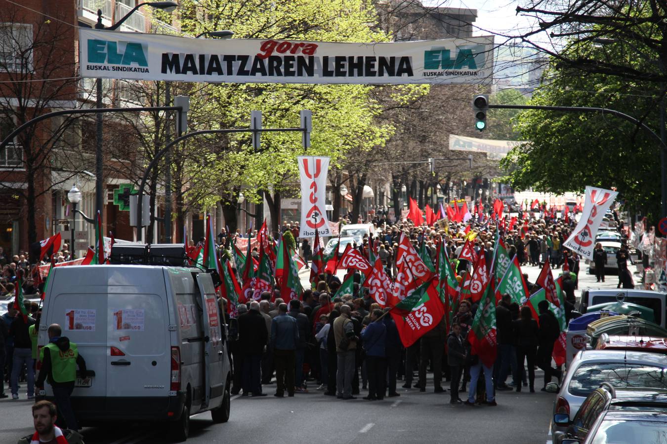 Los sindicatos vascos salen a la calle el 1 de mayo