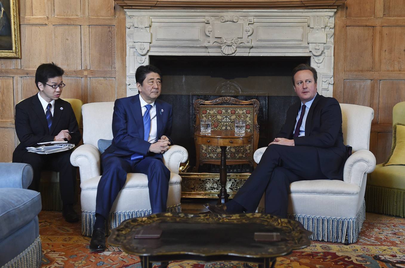 Visita del primer ministro japonés, Shinzo Abe, al Reino Unido