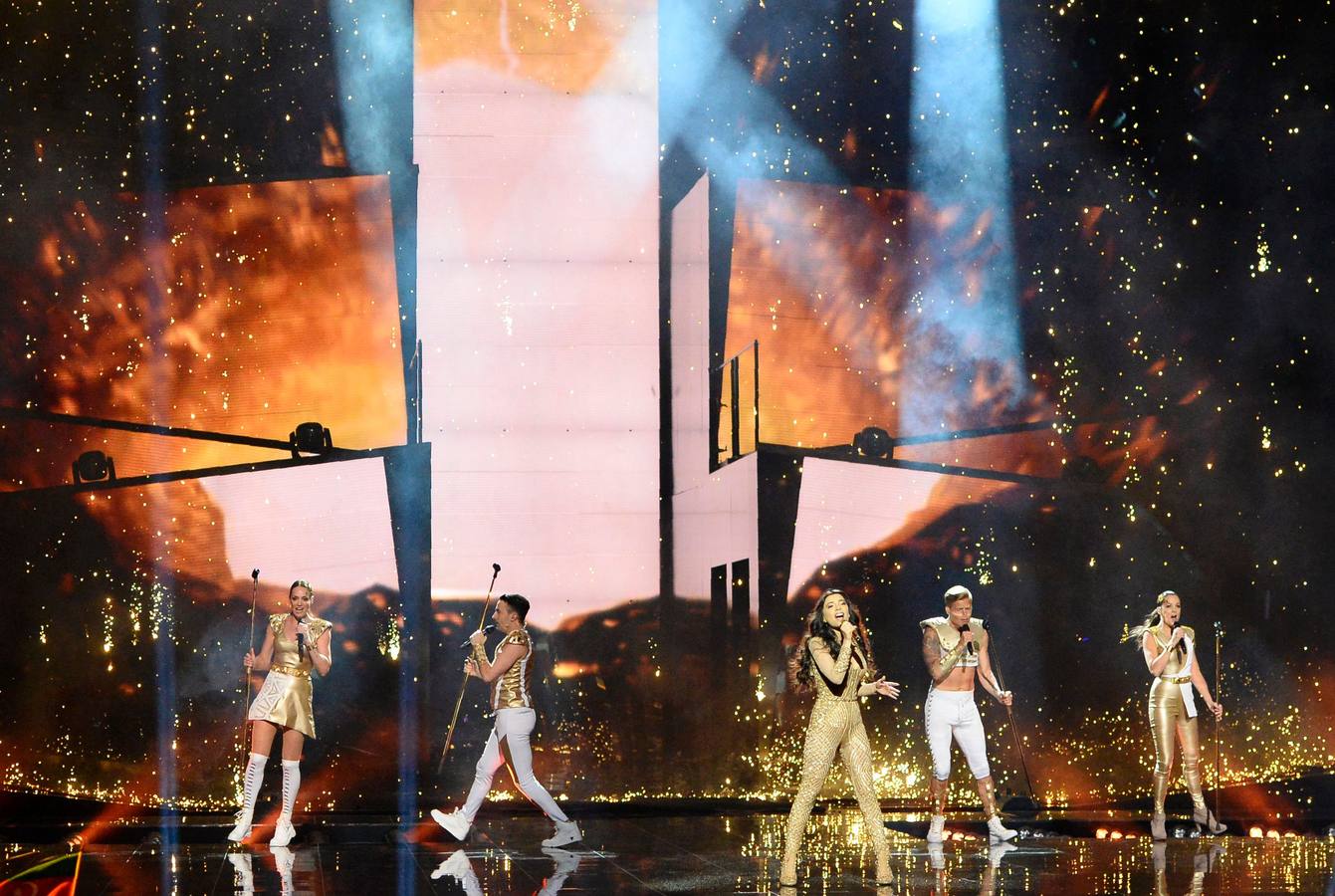 La final de Eurovisión, en imágenes