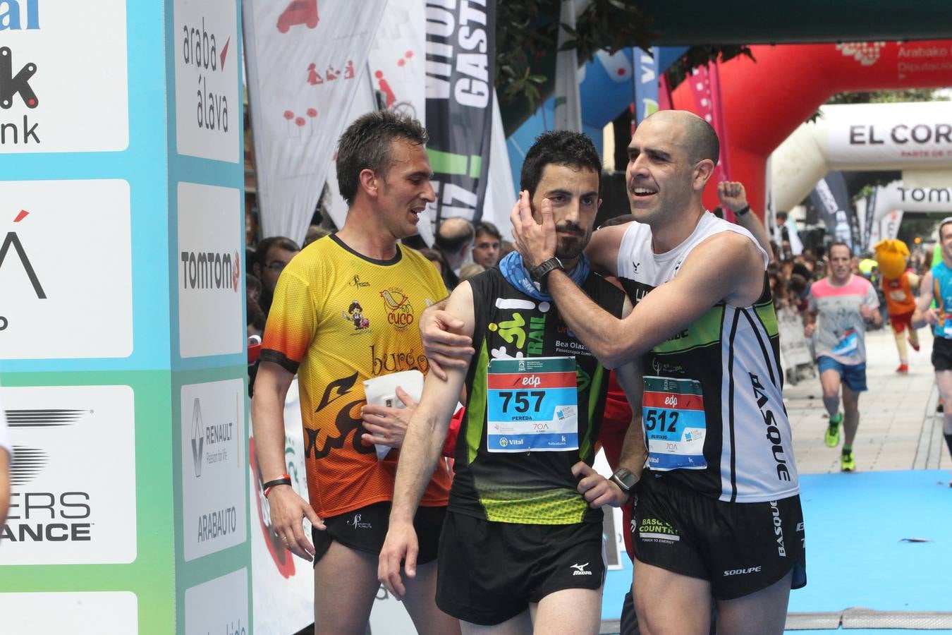 La línea de meta del Maratón Martín Fiz