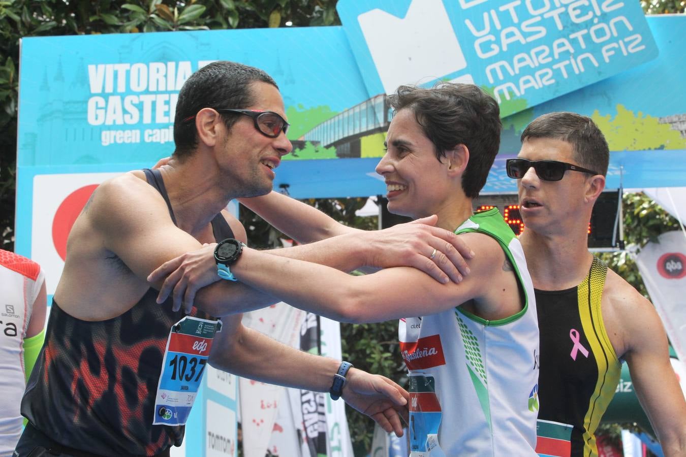 La línea de meta del Maratón Martín Fiz