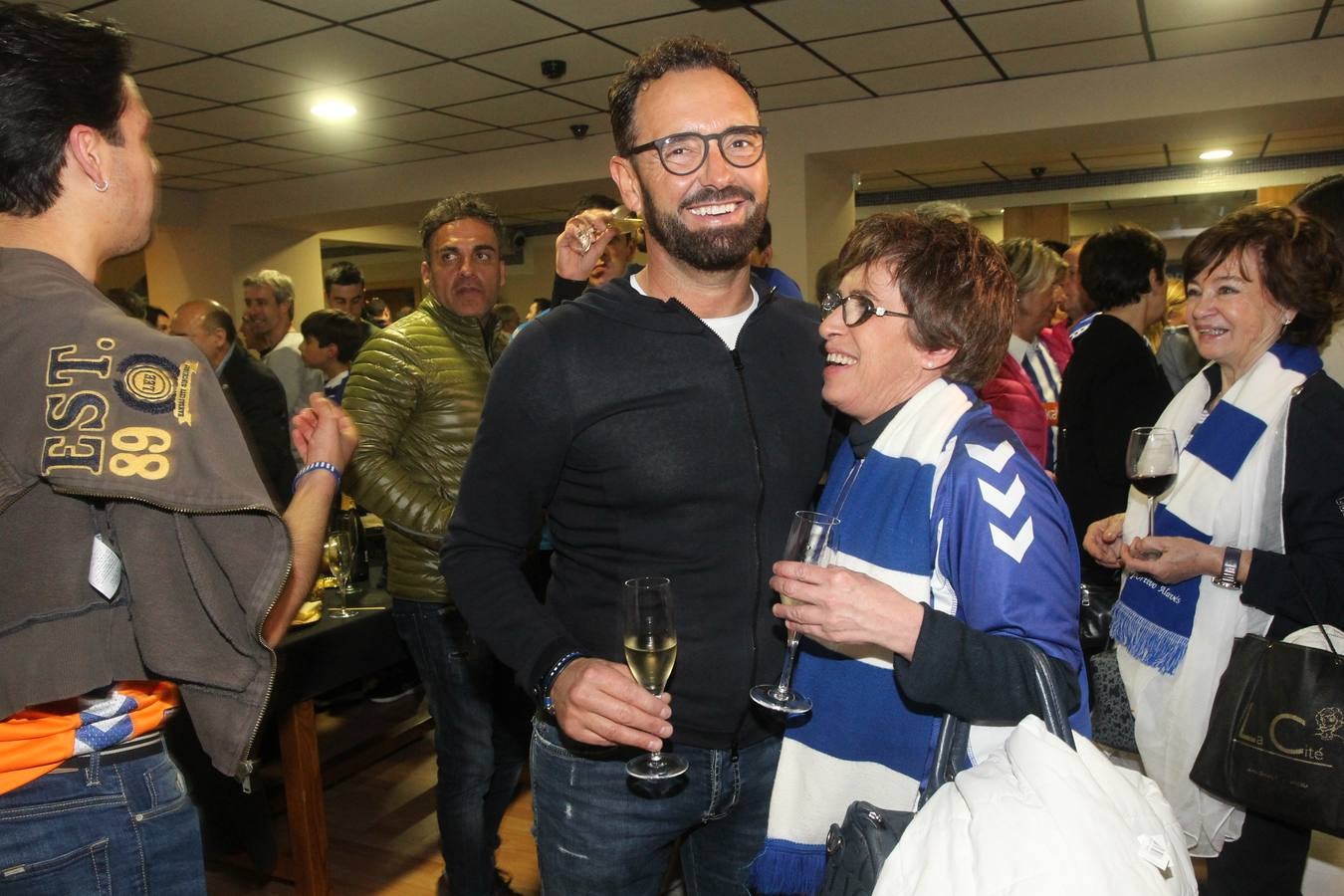 La fiesta nocturna de los jugadores del Alavés