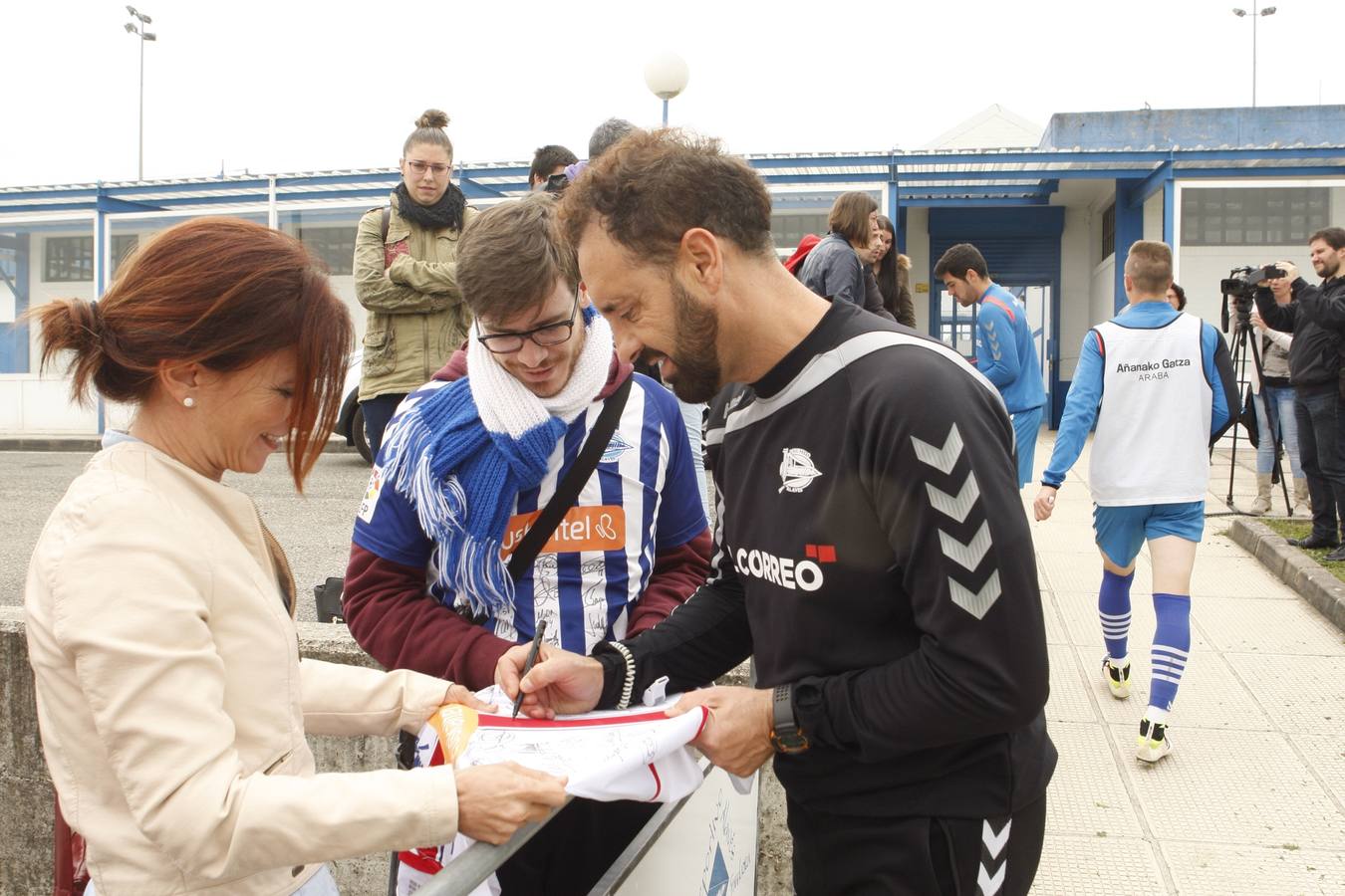 Entrenamiento del Alavés en Ibaia tras el ascenso