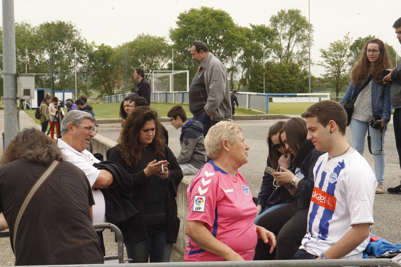 Entrenamiento del Alavés en Ibaia tras el ascenso