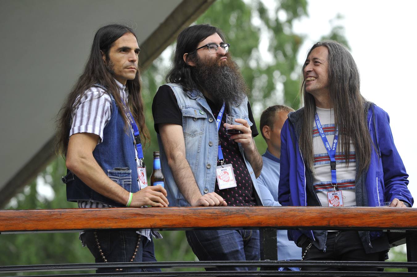 Los Corizonas en el concierto de David Lindley. 