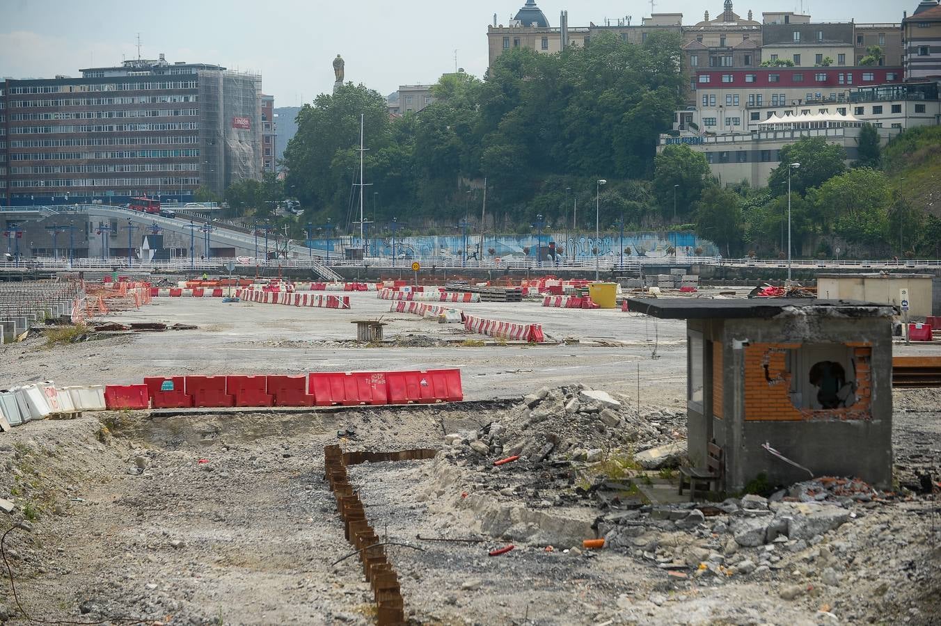 Así continúan las obras del Canal de Deusto