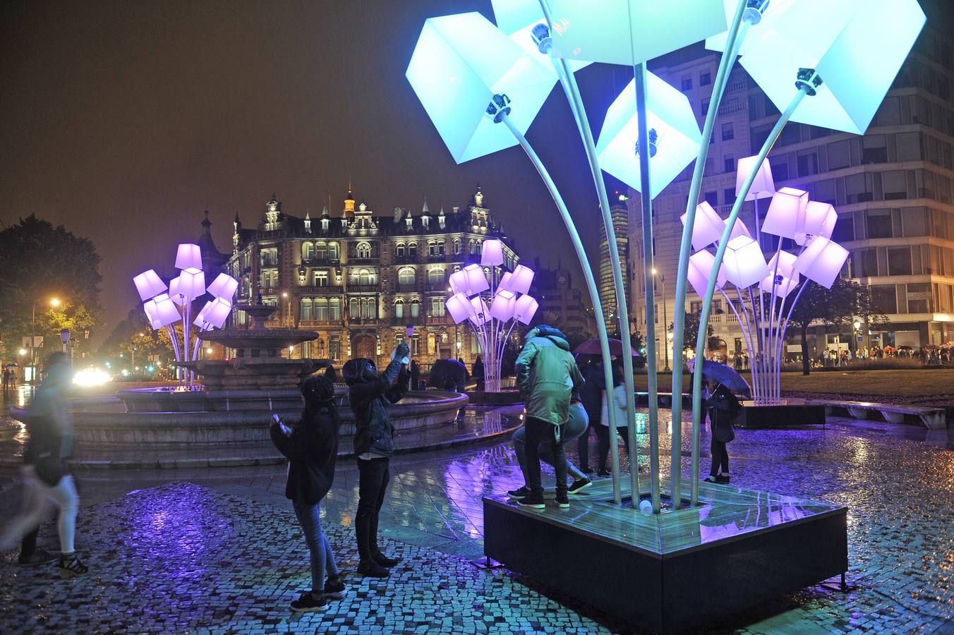 La Noche Blanca ilumina Bilbao