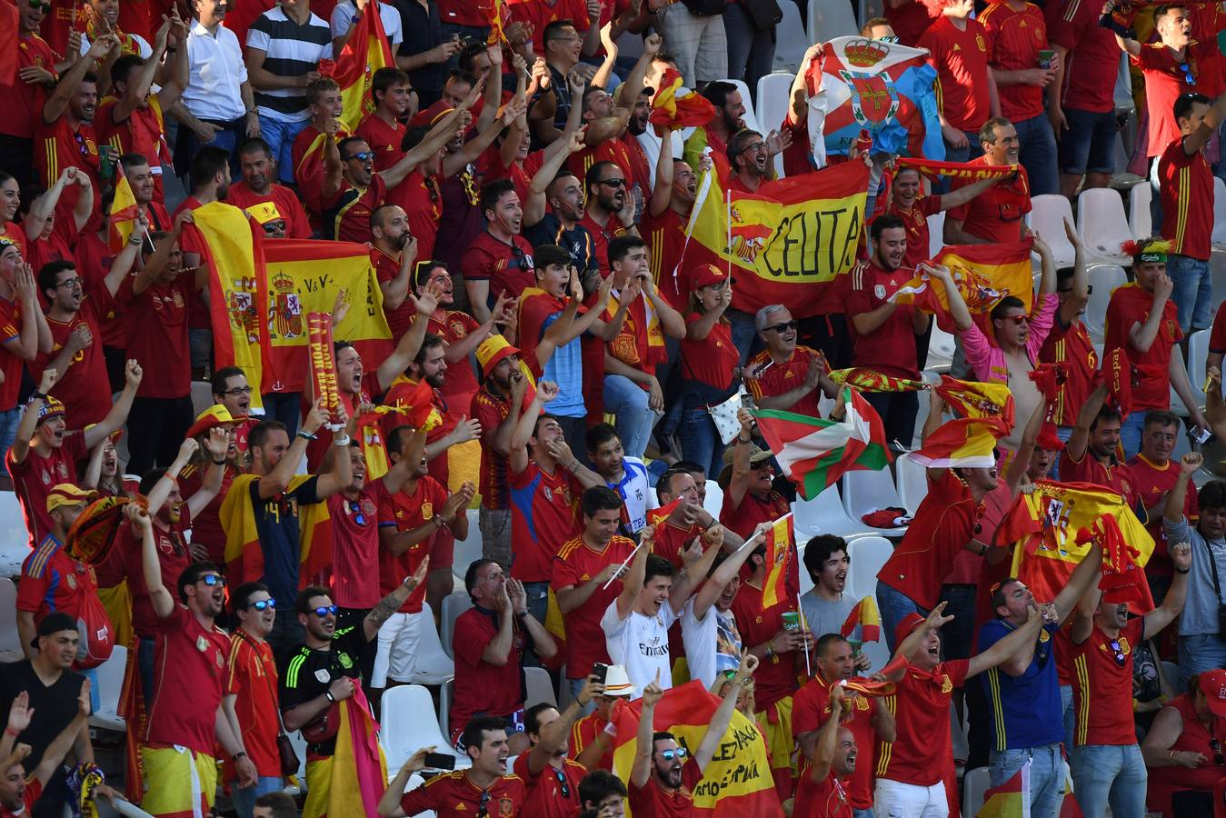 Los croatas controlados, los españoles animados