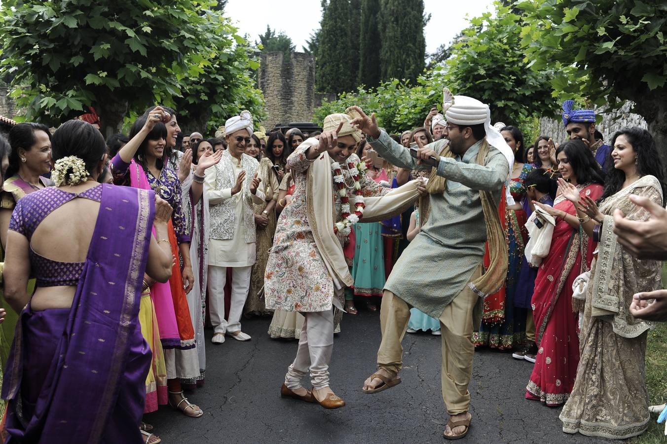 La gran boda hindú celebra su ceremonia