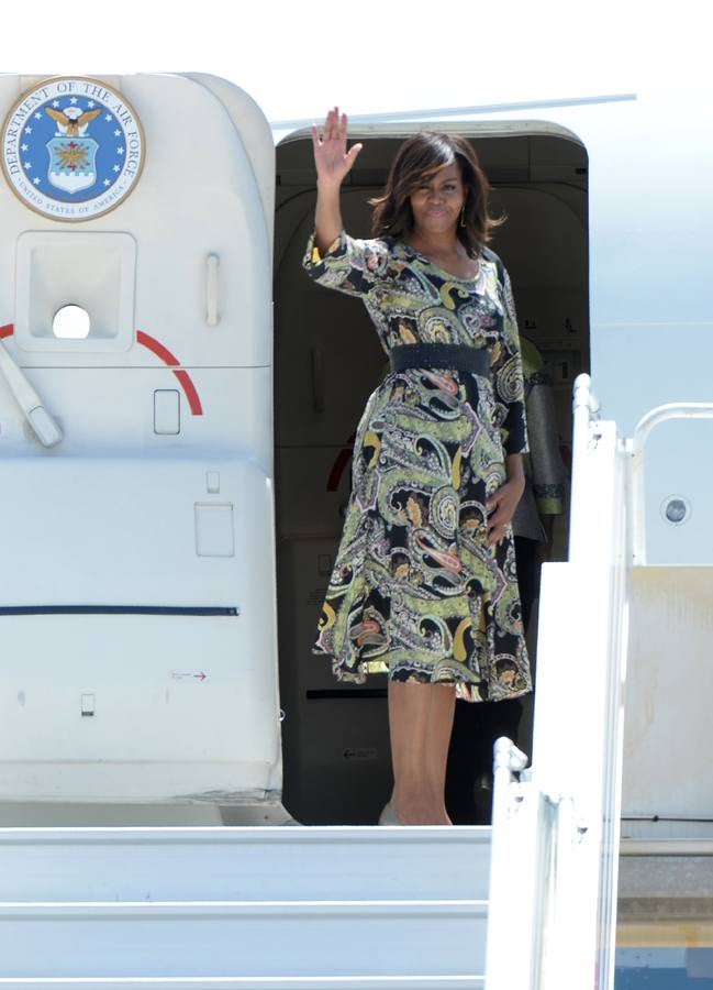 Michelle Obama aterriza en España