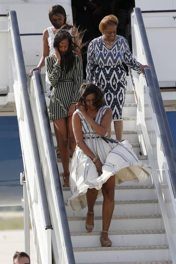 Michelle Obama aterriza en España