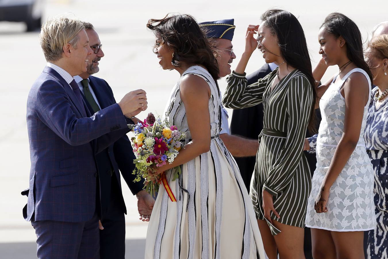 Michelle Obama aterriza en España