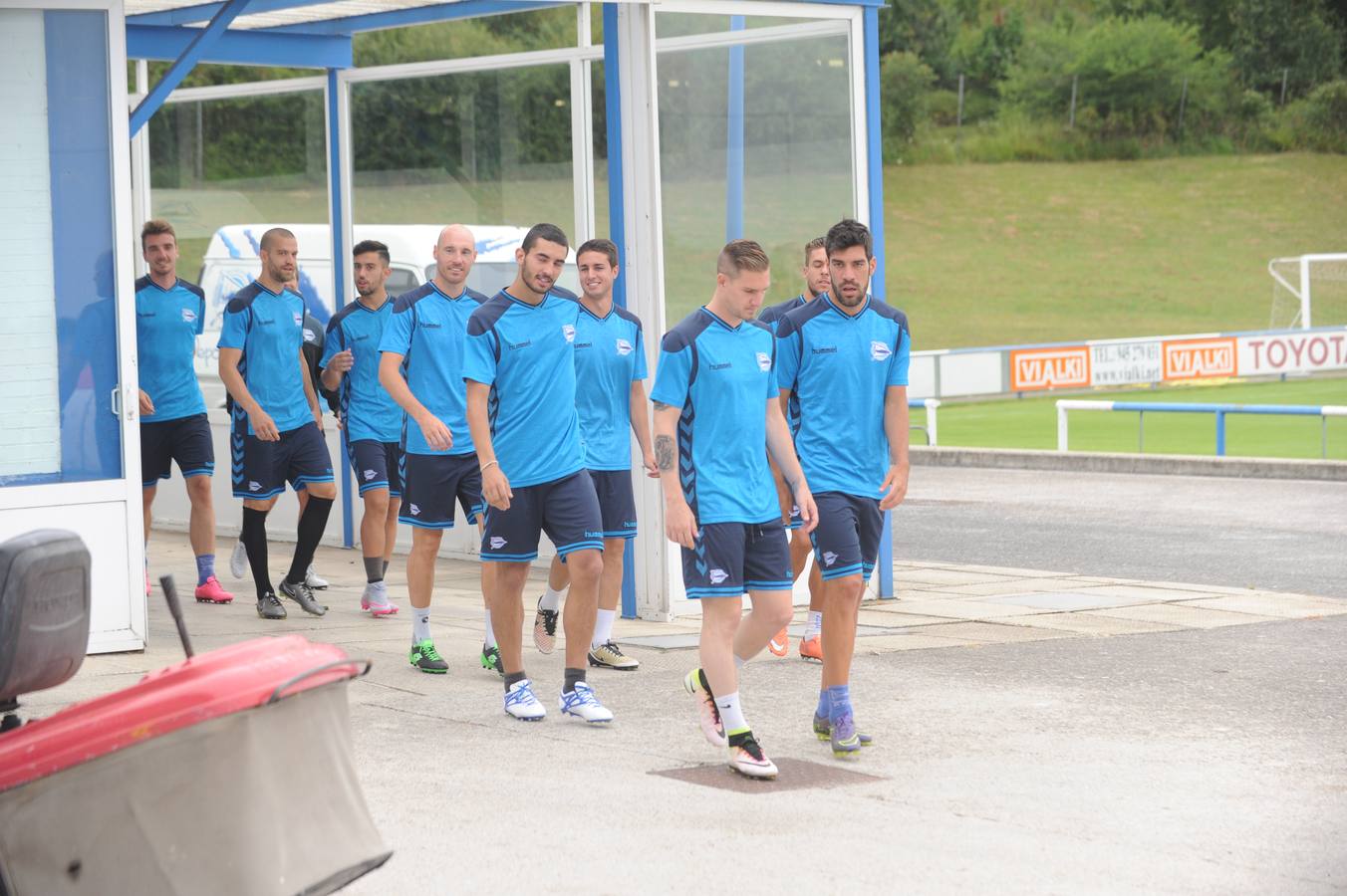 Primer entrenamiento del Alavés esta temporada