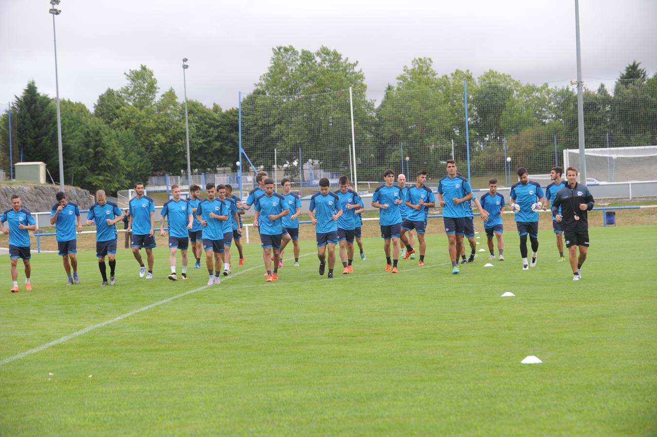 Primer entrenamiento del Alavés esta temporada