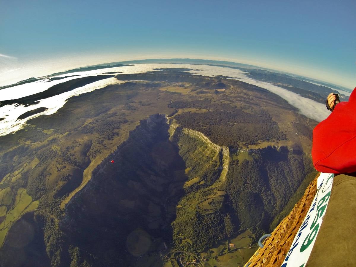 El paseo en globo por Sierra Salvada.