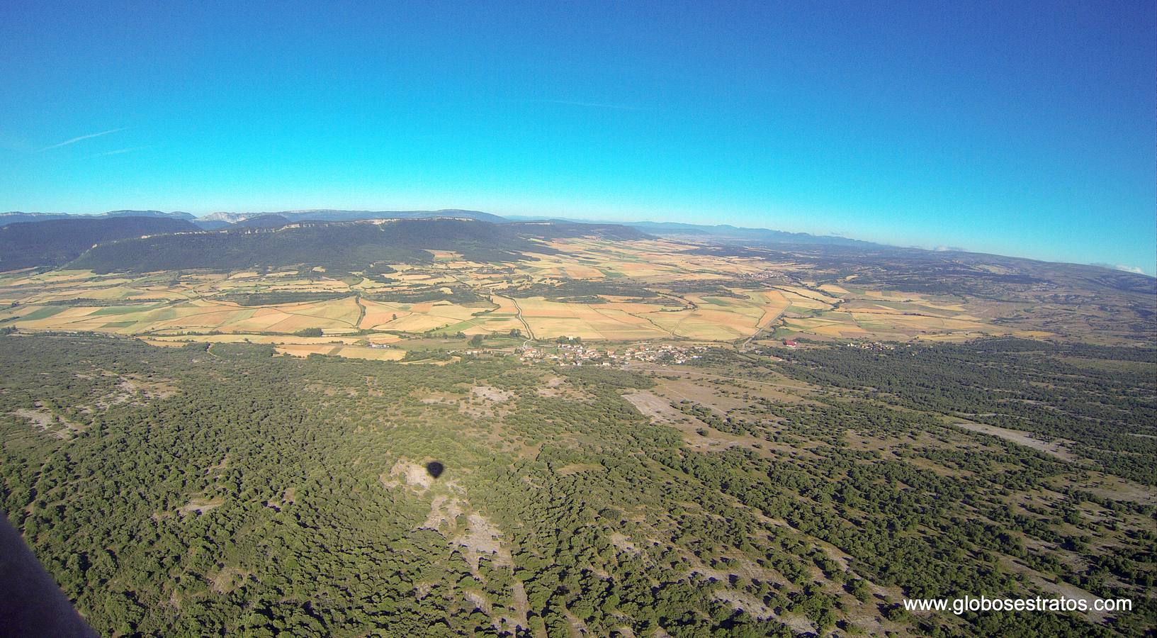 Las vistas de Sierra Salvada desde el globo.