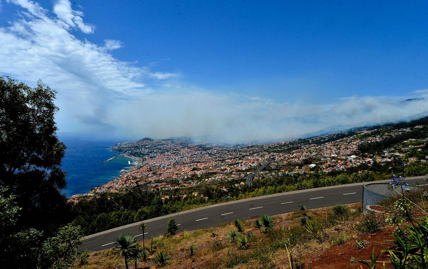 Las imágenes del incendio de Funchal