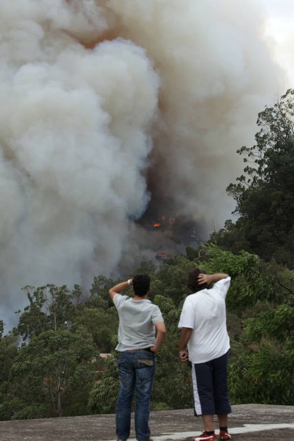 Las imágenes del incendio de Funchal