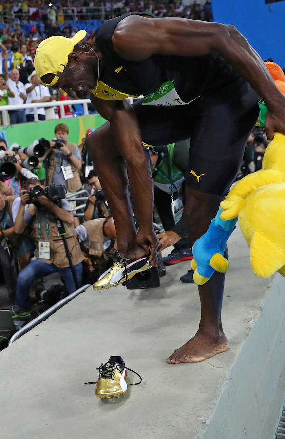 El irrepetible Usain Bolt gana su tercer oro en 100 metros