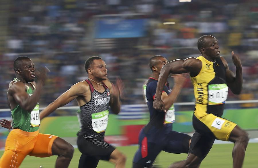 El irrepetible Usain Bolt gana su tercer oro en 100 metros