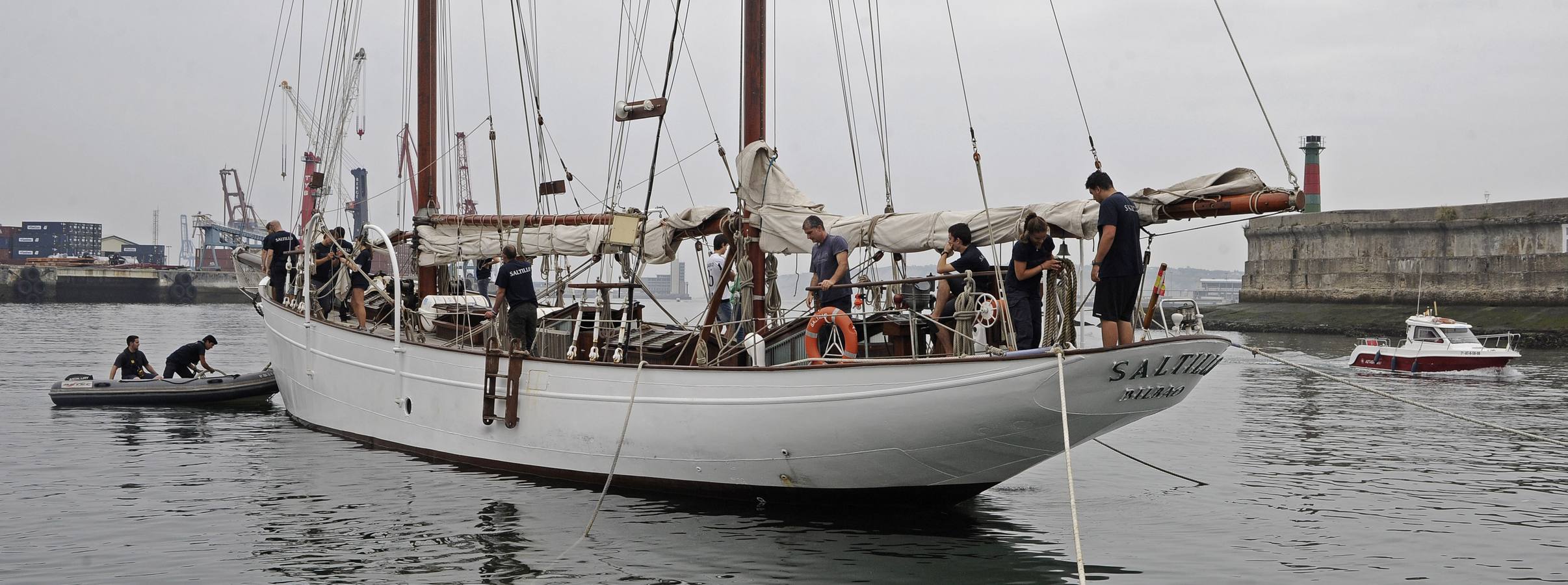 El &#039;Saltillo&#039; zarpa hacia su Kostera por Euskadi