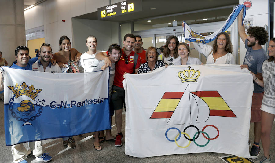 Llegada de los deportistas españoles tras los Juegos de Río