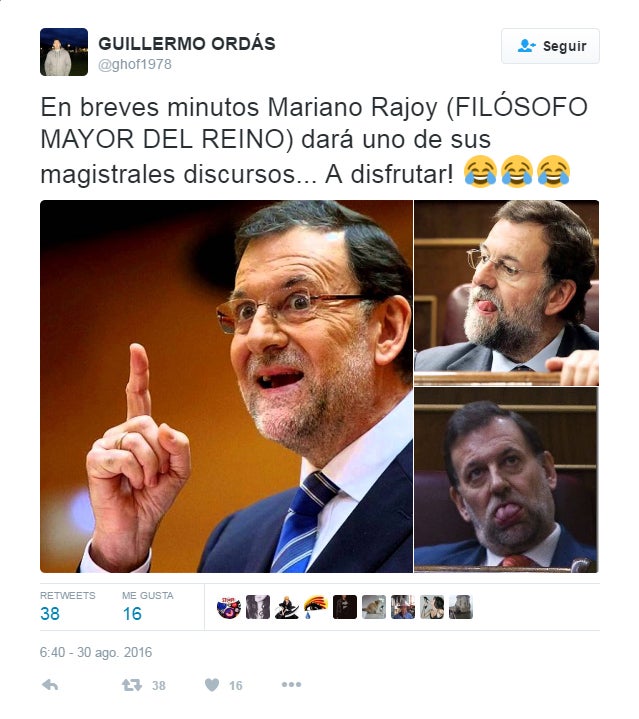 Los memes del discurso de Rajoy inundan Twitter