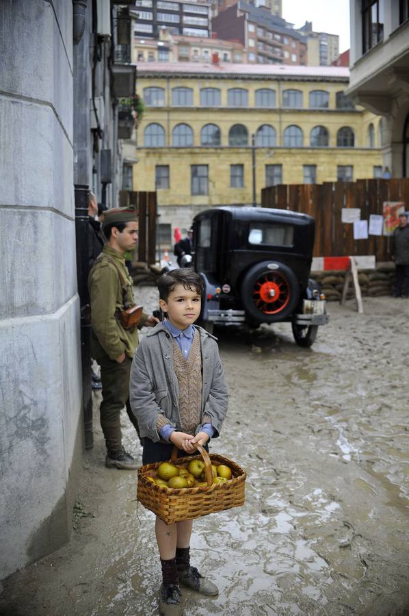 Rodaje de 'Gernika' en Atxuri. 