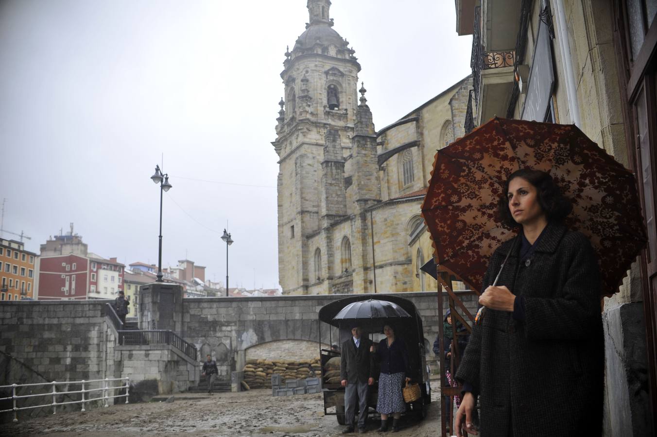 Rodaje de 'Gernika' en Atxuri. 