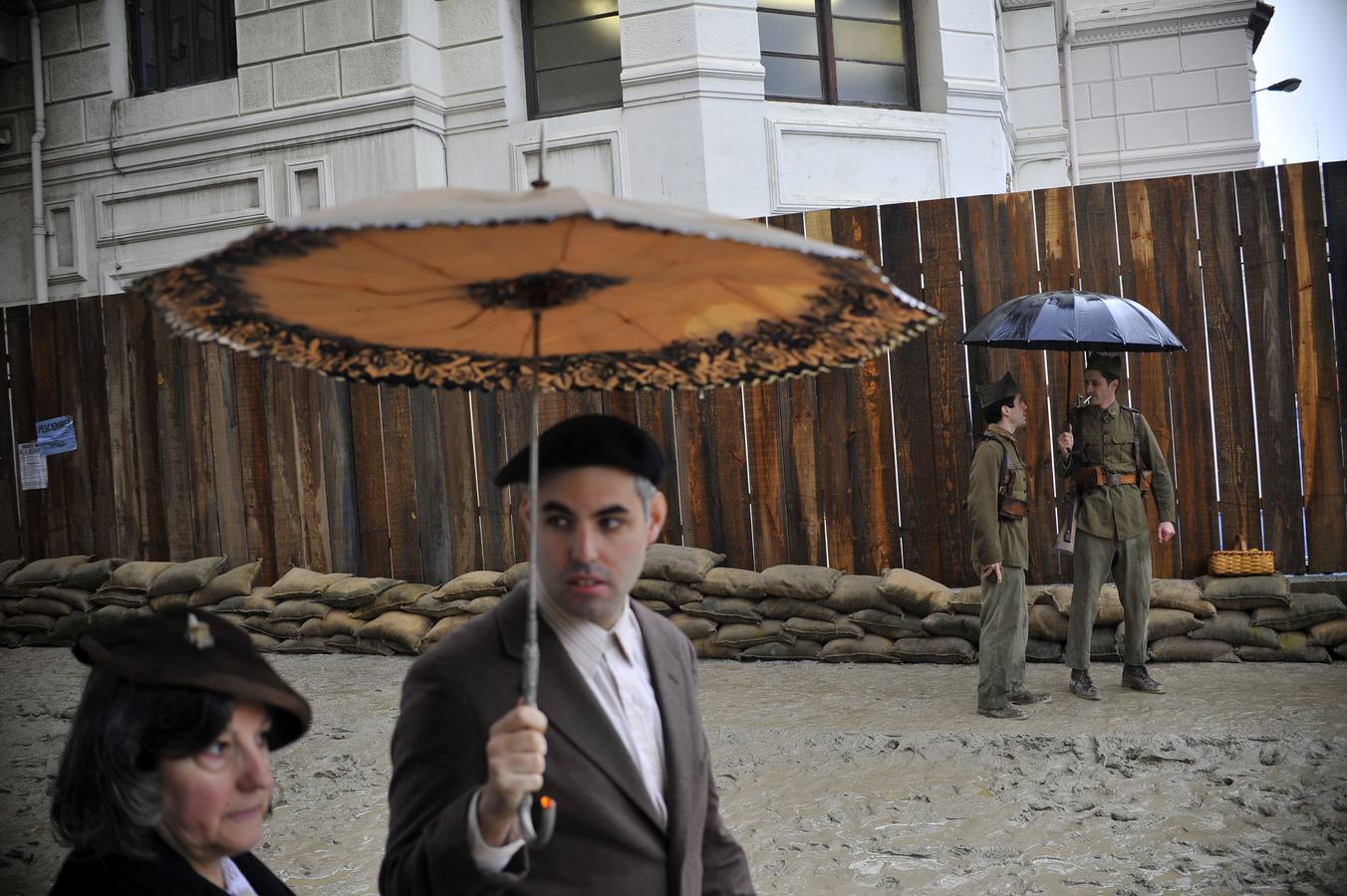 Rodaje de 'Gernika' en Atxuri. 