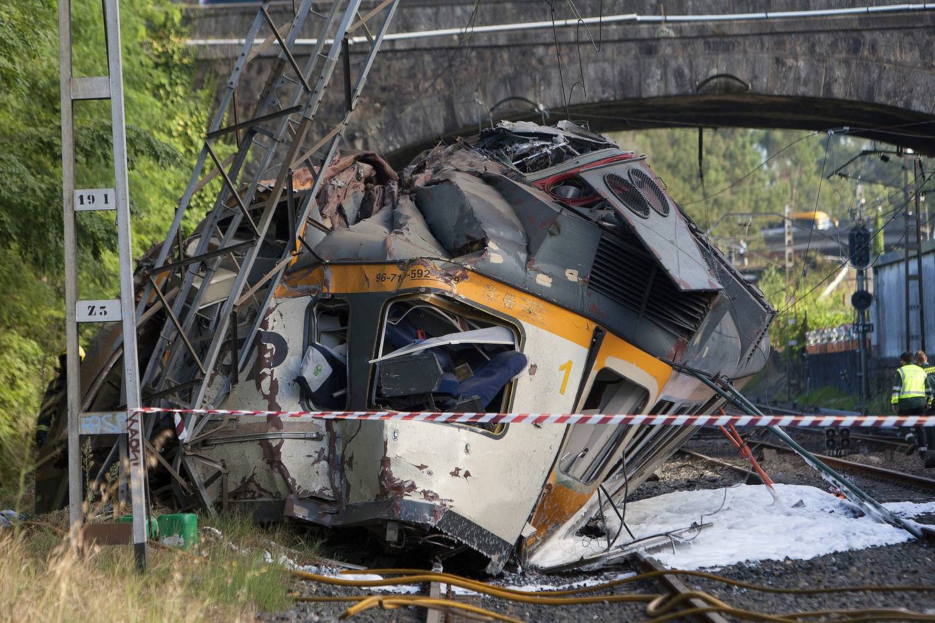 Accidente ferroviario en Galicia