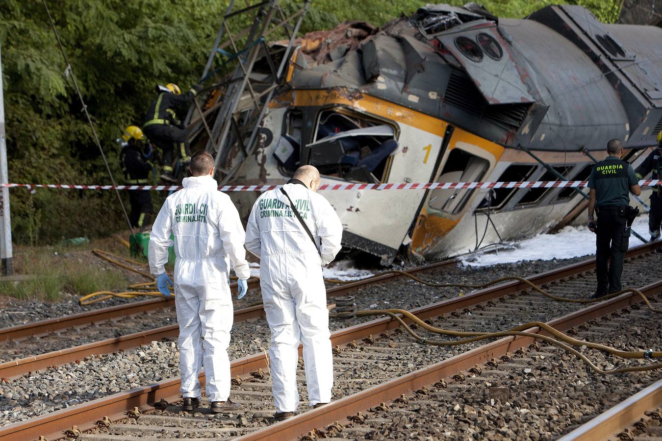 Accidente ferroviario en Galicia