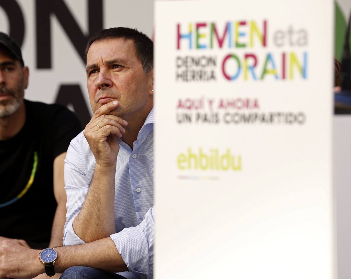 Otegi, durante un acto de EH Bildu