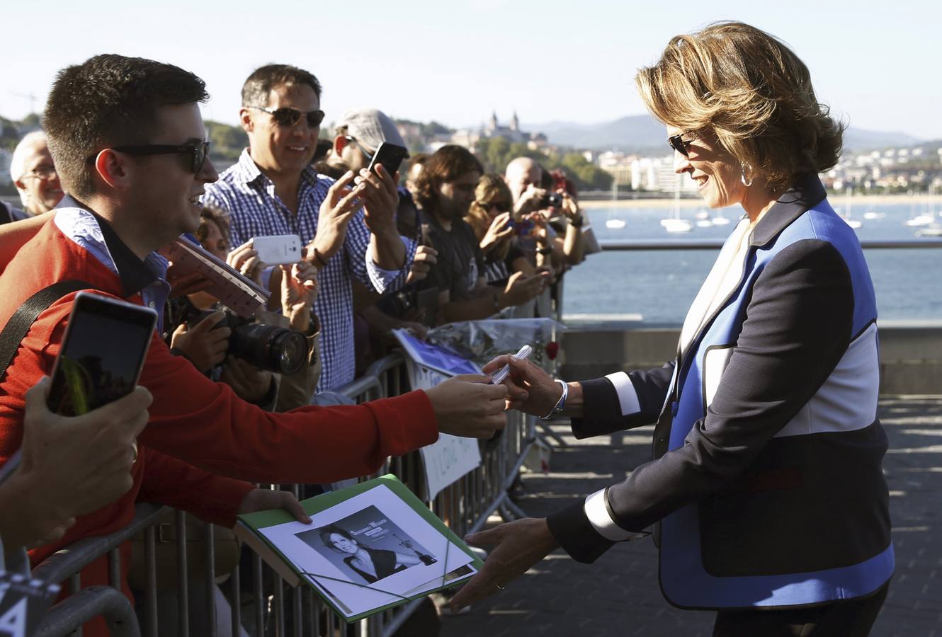 Así ha posado Sigourney Weaver en San Sebastián