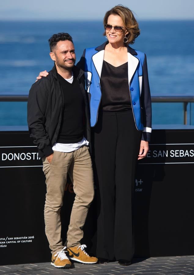 Así ha posado Sigourney Weaver en San Sebastián