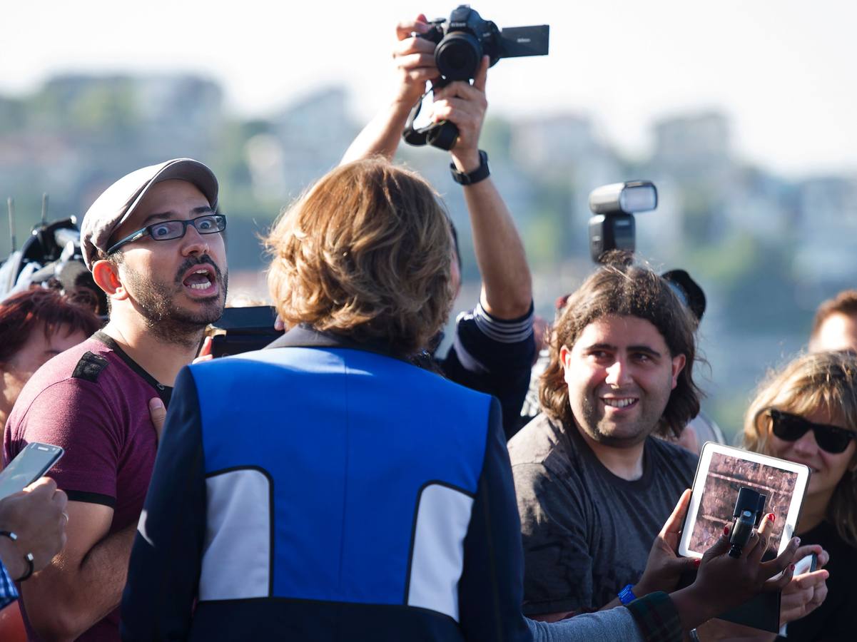 Así ha posado Sigourney Weaver en San Sebastián