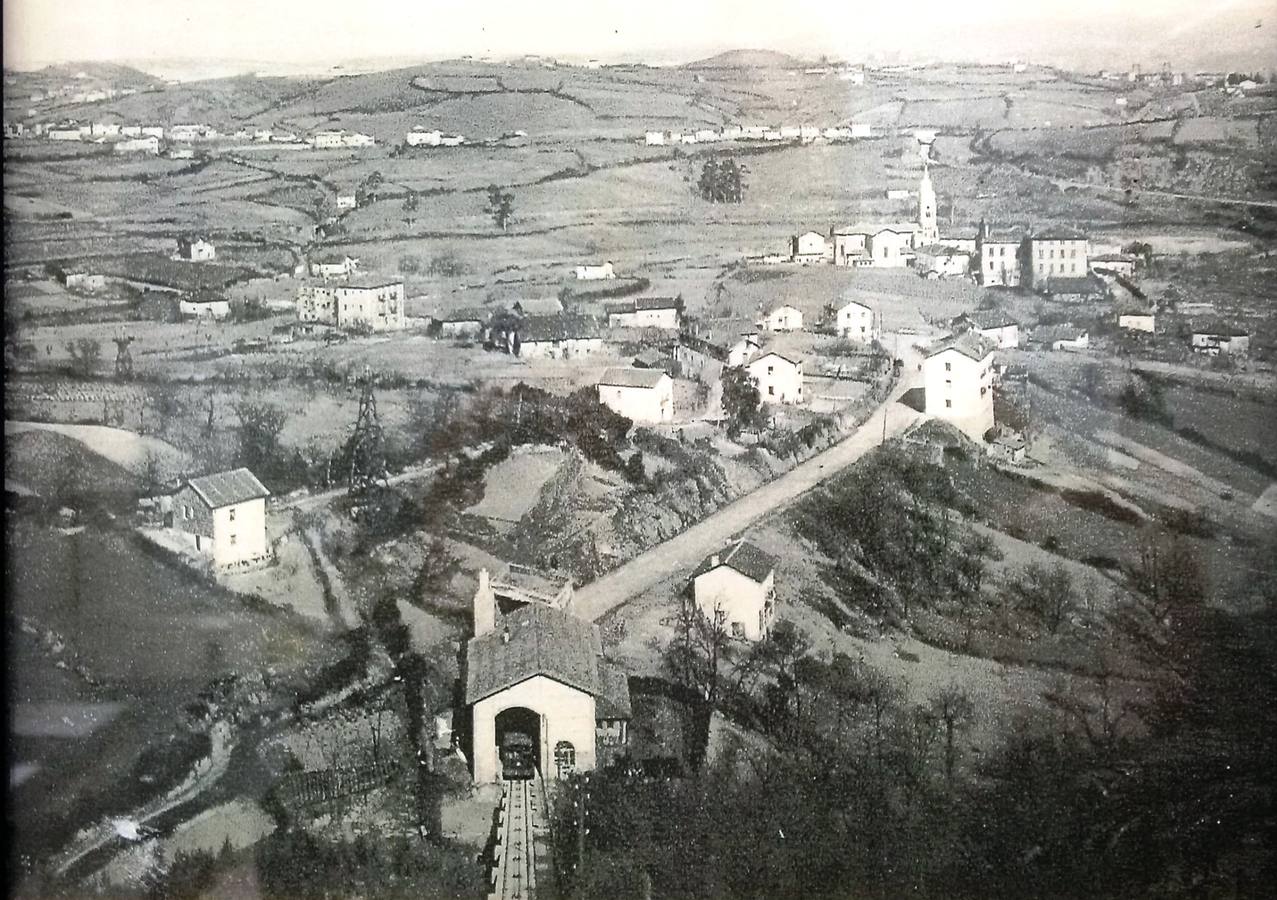 Estación de La Escontrilla en 1930. Museo del Ferrocarril de Azpeitia.
