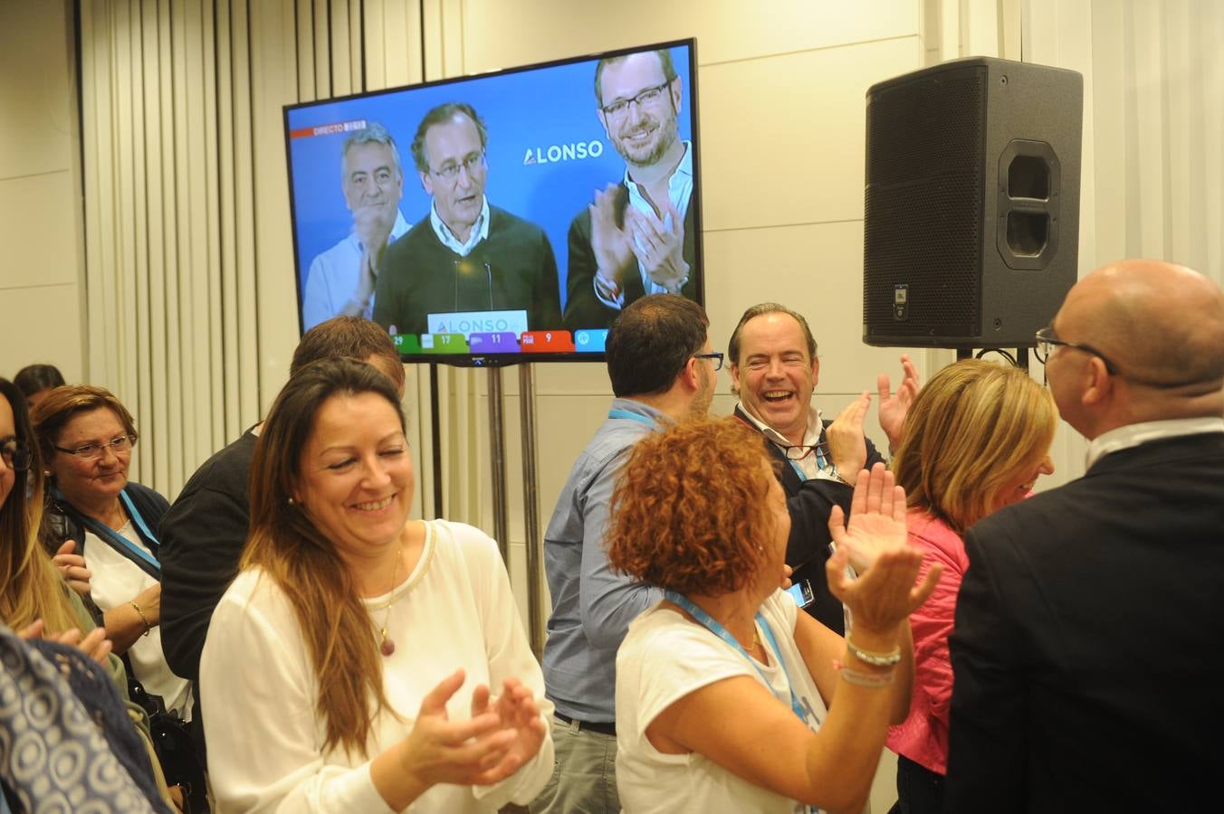 El PP, en la noche electoral de las elecciones vascas 2016