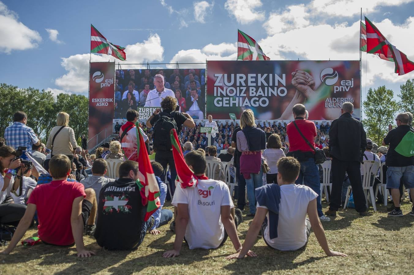 Las imágenes más destacadas del Alderdi Eguna